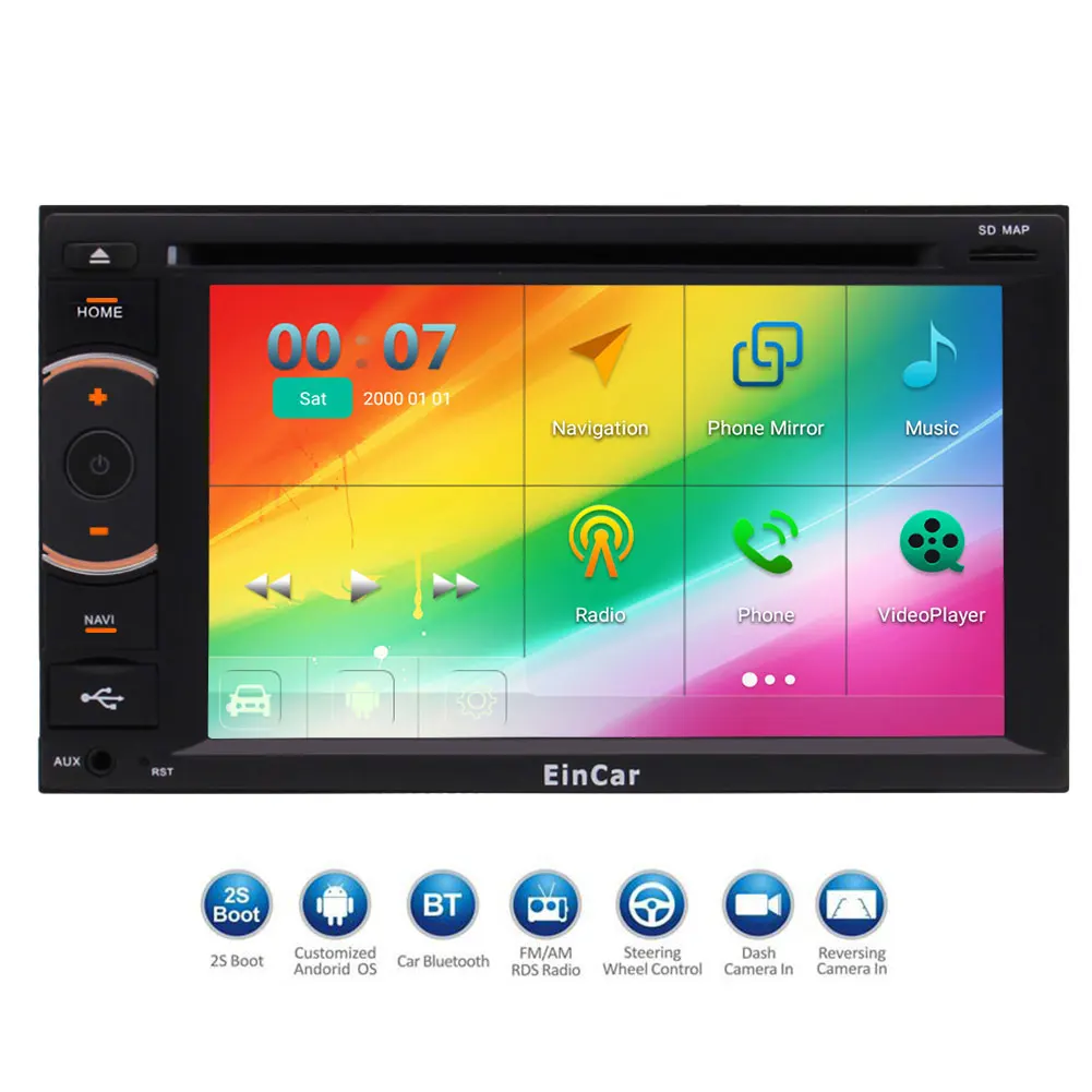 Android 5 1 радио и GPS для автомобиля Bluetooth 6 2 &quotСенсорный Стерео мультимедийный плеер