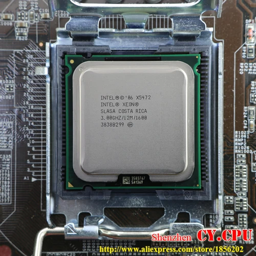 INTEL XEON X5472 3 0 GHz/6 M/1600 Mhz/cpu равный LGA775 четырехъядерный Q9500 Q9550 Q9650 cpu работает на