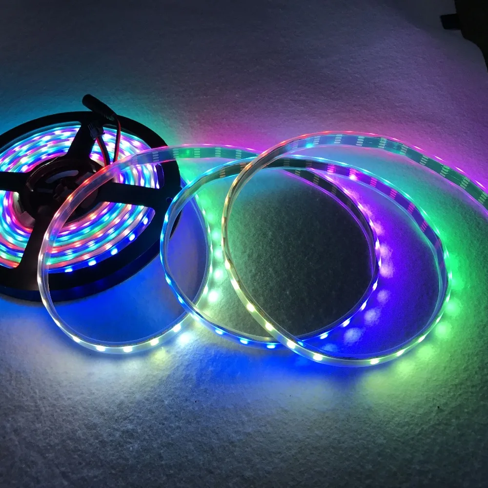 WS2815 dc12в Адресуемая полноцветная RGB 5050 светодиодный лента 60 Светодиодный s/m5 м
