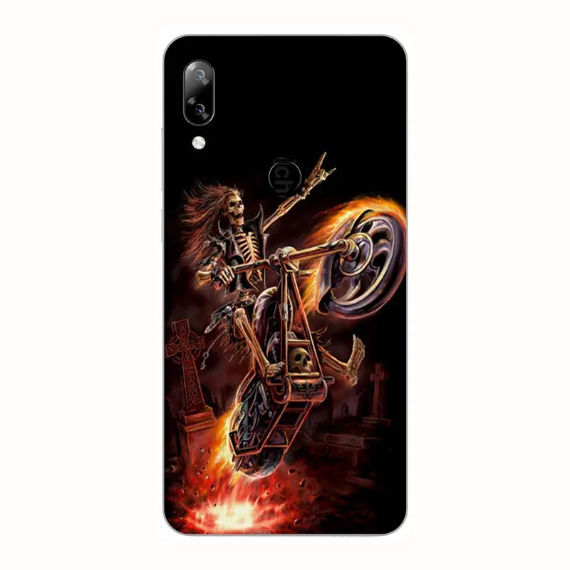 Модный мягкий чехол для телефона s Для Doogee N10/Y7 5,8", Чехол с рисунком Розы и Волка, силиконовый чехол для задней панели телефона, Fundas Para