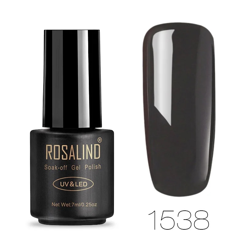 1538 ROSALIND 7 мл Гель-лак для ногтей Классическая серия 1323-1864 цвет Vernis Топ основа под лак искусство долговечный Замачивание Топ гель лак - Цвет: 1538