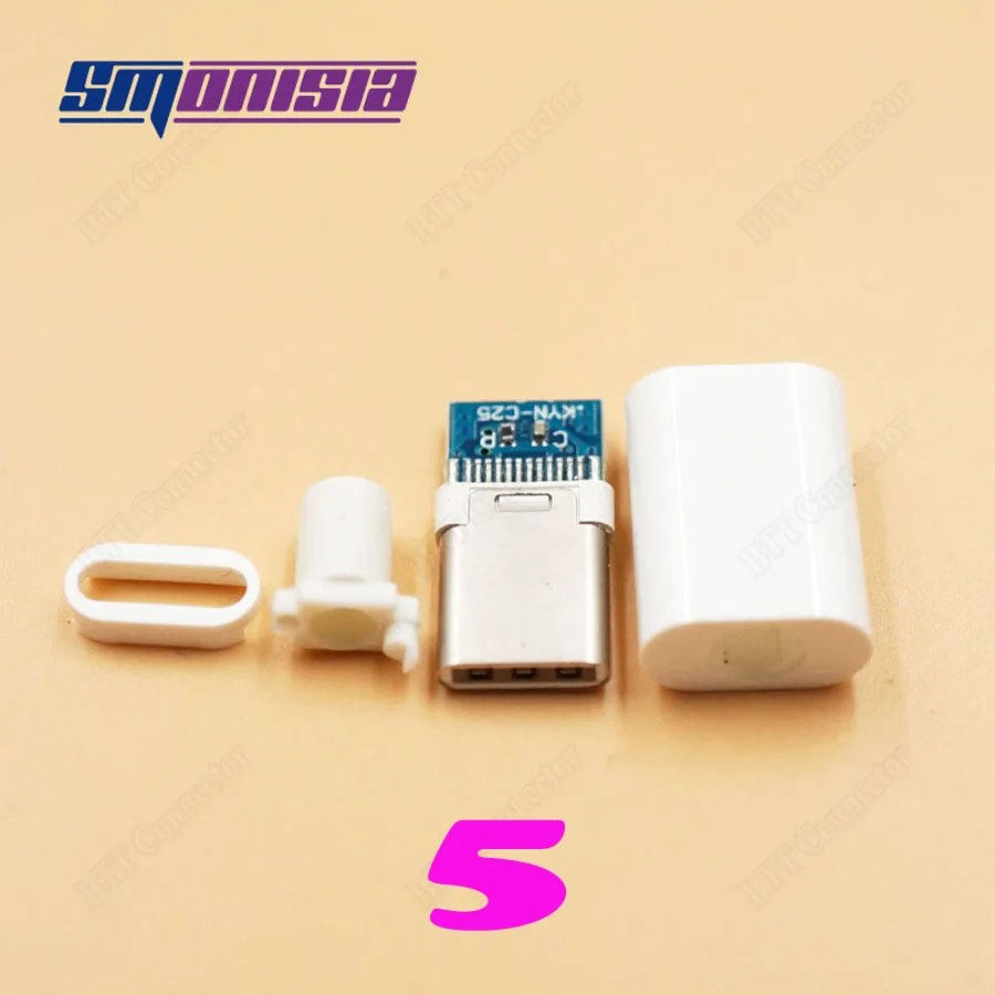 7 моделей 35 шт./лот USB 3 1 2 0 Type C Штекерный разъем Micro USB-C 4 в разъемы PCB для телефона