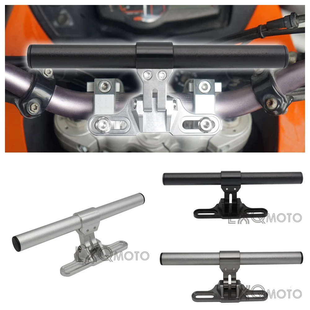 LXQ Мотоцикл CNC алюминиевый руль велосипед GPS держатель Подходит для Honda Transalp XL700V XL
