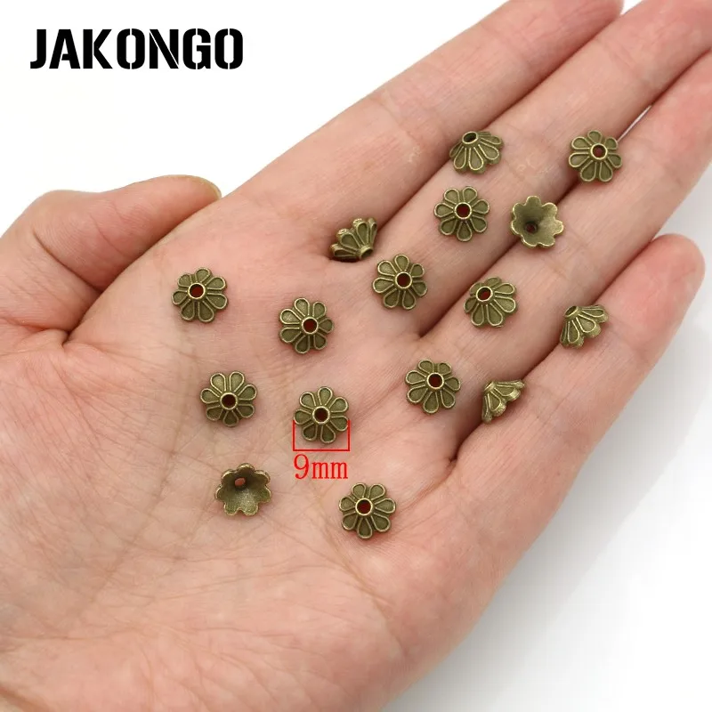 JAKONGO античные бронзовые бусины колпачки для изготовления ювелирных изделий браслет ювелирных изделий DIY аксессуары 10 стилей 25 г/лот - Цвет: S6