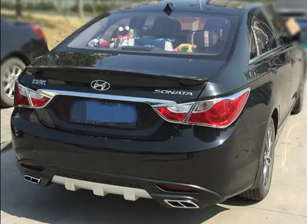 ПП кузова сзади диффузор бампер для Hyundai Sonata 8 2011 2014 один выхлопных Емкость 2.0|car