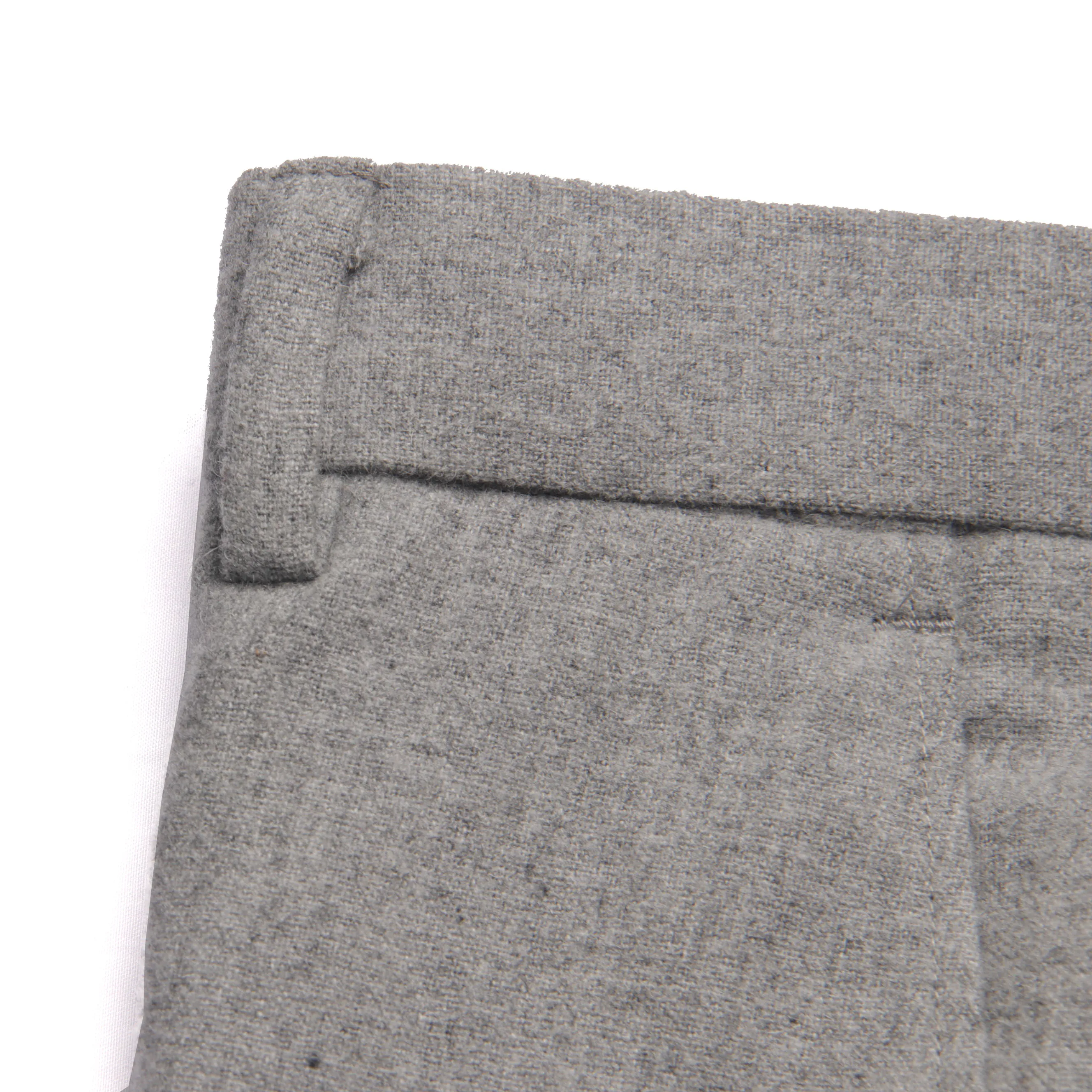 Fashion Grey Flannel Pants Men Slim Fit Business Pants Custom Made Gray Flannel Trousers,Tailored Warm Wool Suit Pants