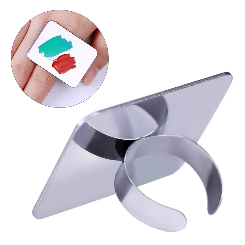 1 шт. цветная Палитра для ногтей кольцо пальцев акриловая УФ-гель польский крем