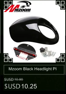 Mzoom Черный фар Пластик спереди козырек обтекатель крутая маска рамка для 883 XL1200 Dyna Sportster FX Мотоцикл Авто