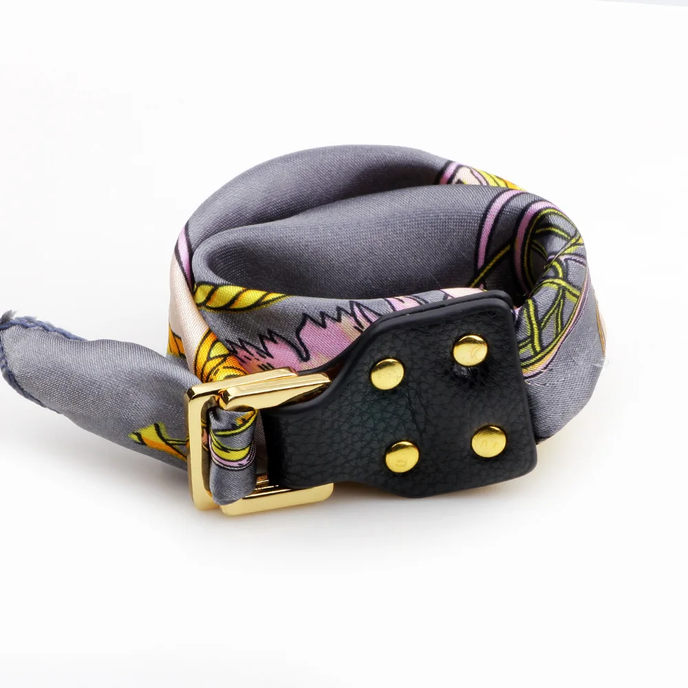 Новый Шелковый шарф ZIRIS носить Женский браслет и на шею с пряжкой для женщин