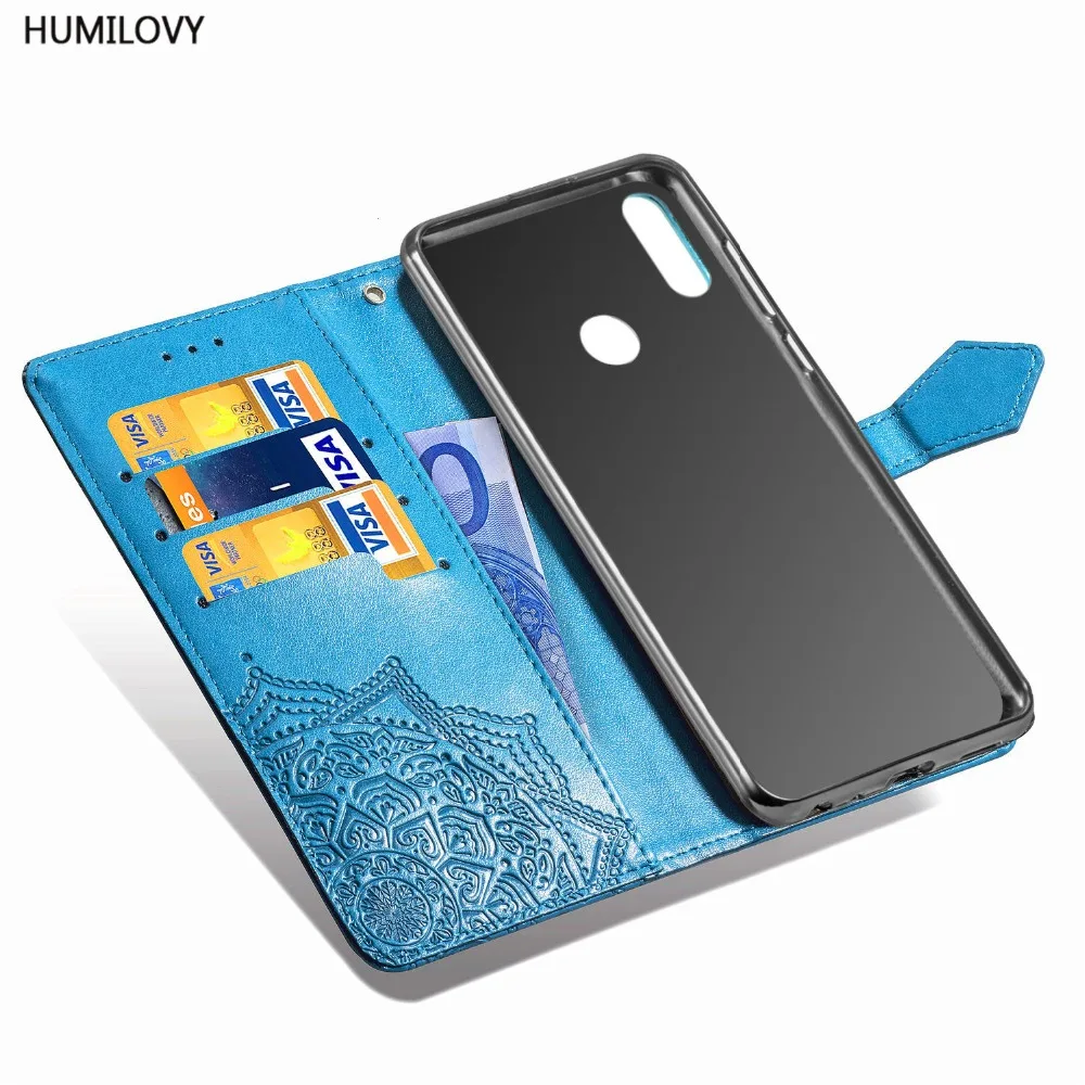 Чехол для Huawei Honor 8A Y6 2019 кожаный чехол с откидной крышкой задняя крышка подставкой