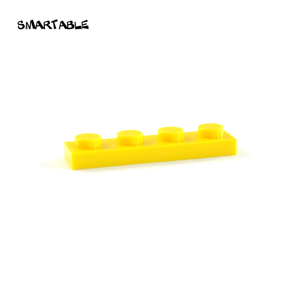 Умная пластина 1X4 строительные блоки части логотип DIY обучающие творческие игрушки Совместимые основные бренды 3710 подарок MOC 158 шт./партия