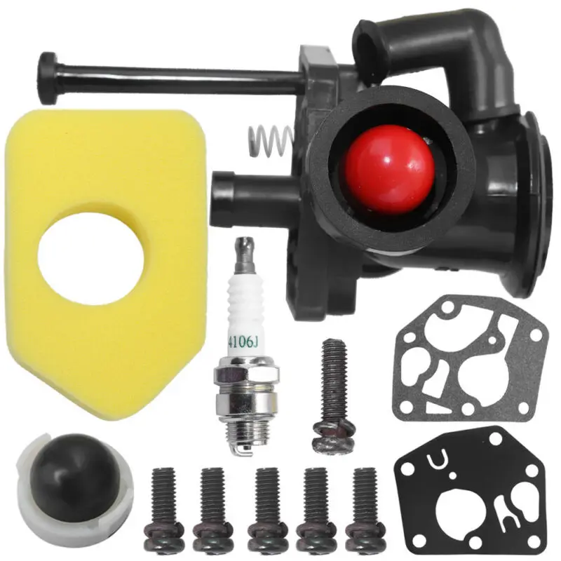 

Carburetor With Air Filter Primer Bulb Spark Plug 698369 For Briggs&Stratton 795469 794147 699660