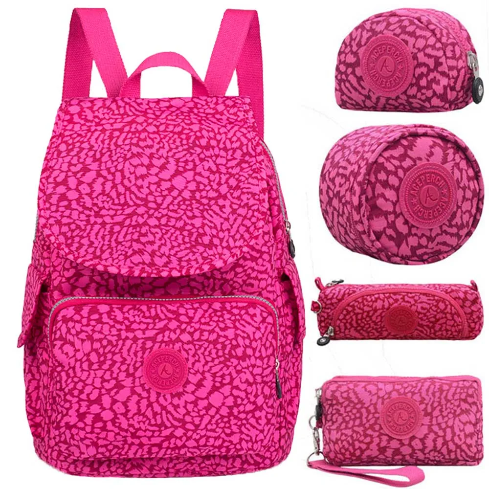 ACEPERCH, женские нейлоновые оригинальные рюкзаки, Mochila Escolar Feminina, Женская Повседневная водонепроницаемая сумка-рюкзак, рюкзак для ноутбука, рюкзак, Mochilas Mujer - Цвет: Leopard