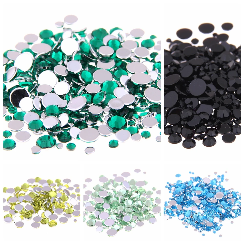 

3mm 5000pcs Nail Rhinestones Colorful Nail Studs Manicure Nail Art Decorations For Acrylic UV Gel Shinning Nail Art Decoration