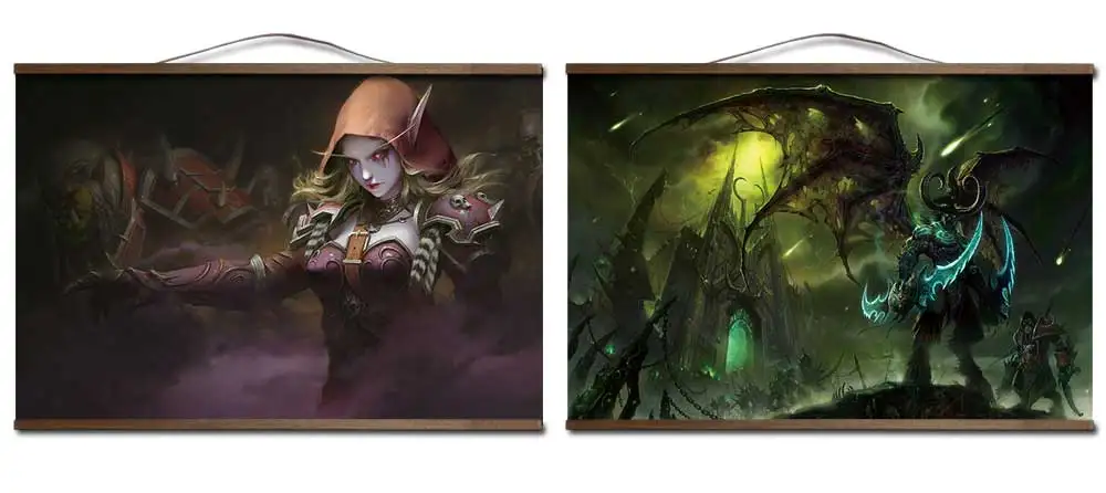 Плакат для World of Warcrafts lllidan Stormrage постеры печати на холсте украшения живопись с твердой древесины Висячие свиток