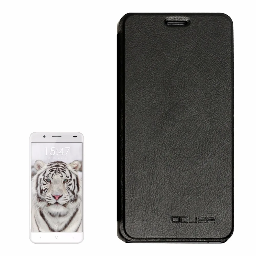 Ocube Ulefone тигровый весенний текстурированный Горизонтальный кожаный чехол-книжка