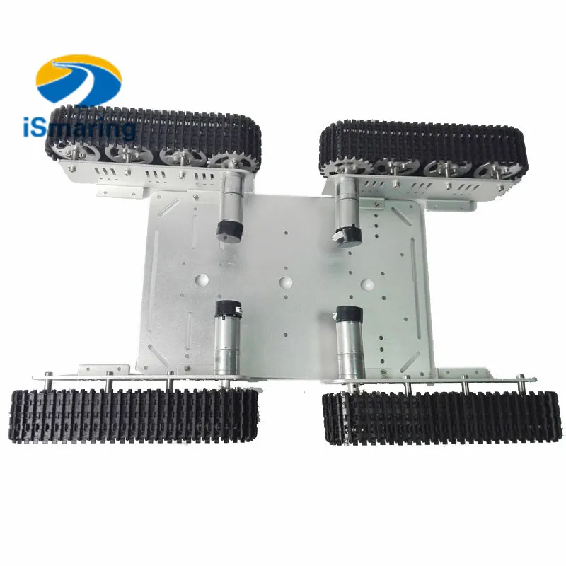 T600 4WD металлический робот-цистерна шасси из алюминиевого сплава большой