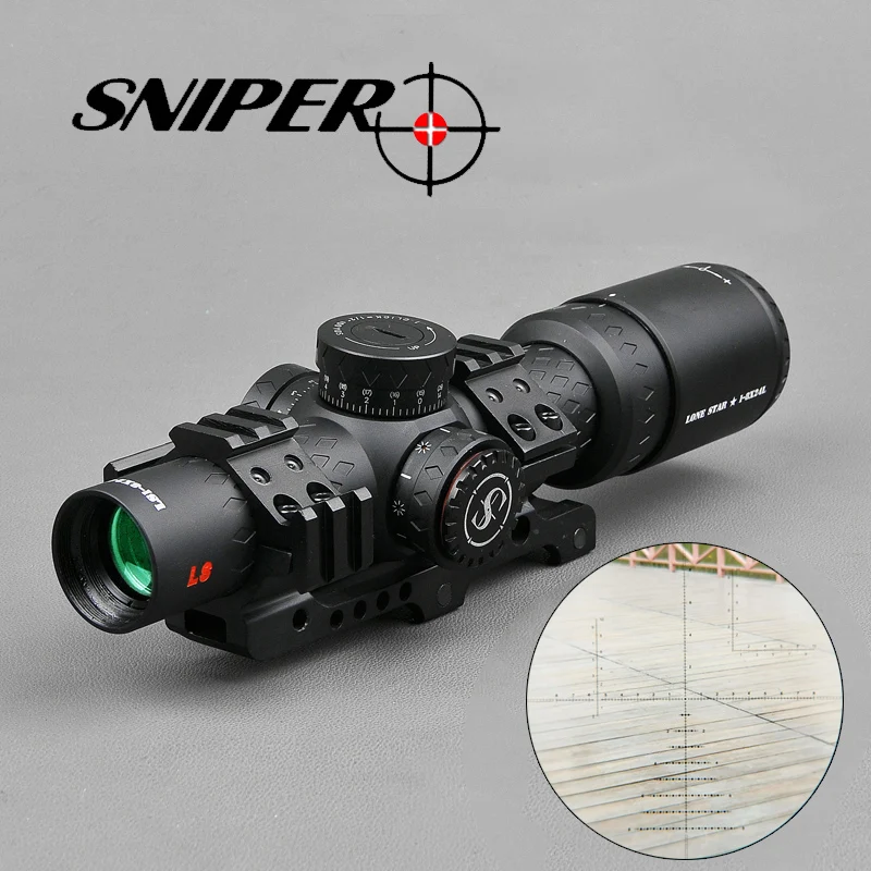 Оптический Прицел SNIPER LS 1 8X24 WAL охотничий компактный оптический прицел с красной