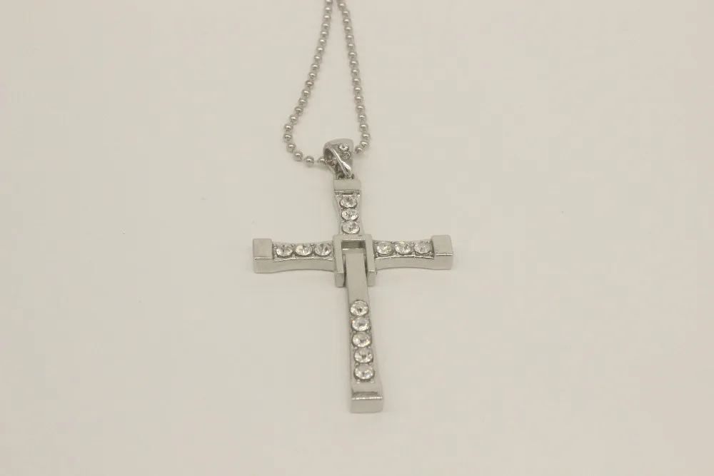 Высокое качество Форсаж знаменитостей вин Пункт Кристалл Иисус крест кулон