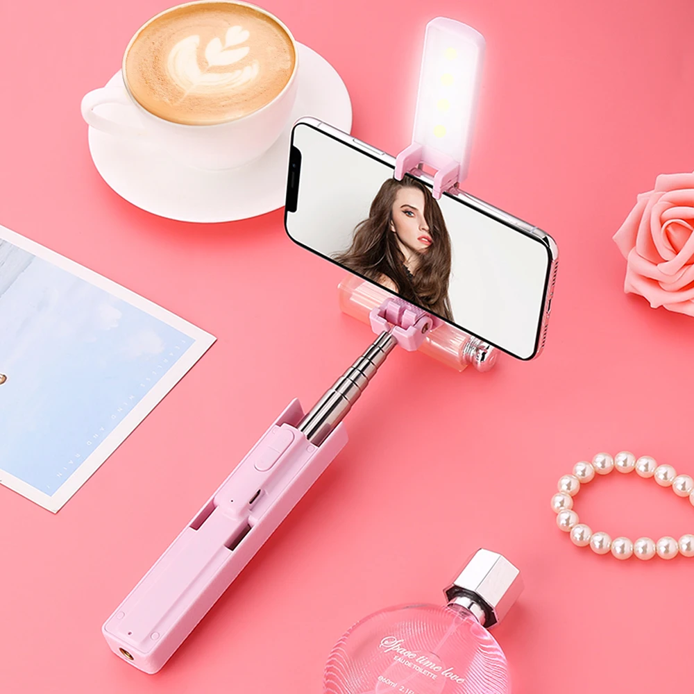 Карман Bluetooth палка для селфи с Supplyment Кольцевая вспышка 80 см Длина iPhone X samsung S8 Xiaomi