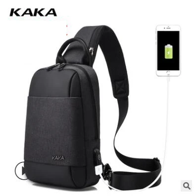 

KAKA Brand Men Messenger Bag Men's Chest Sling bag for man Antitheft shoulder bag chest pack Day pack Cross body Back Pack