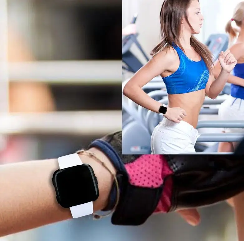 KINGBEIKE спортивный силиконовый ремешок для Fitbit Versa Сменные Ремешки наручных часов