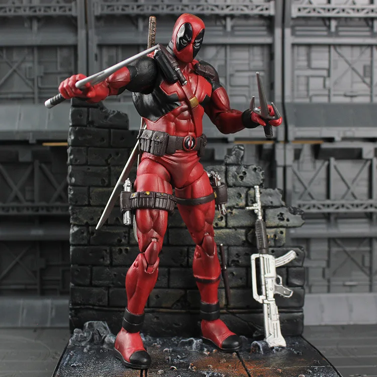 Фильм Figura 18 см супер герой X-men Дэдпул экшен-фигурка из ПВХ Da Collezione модель игрушки |