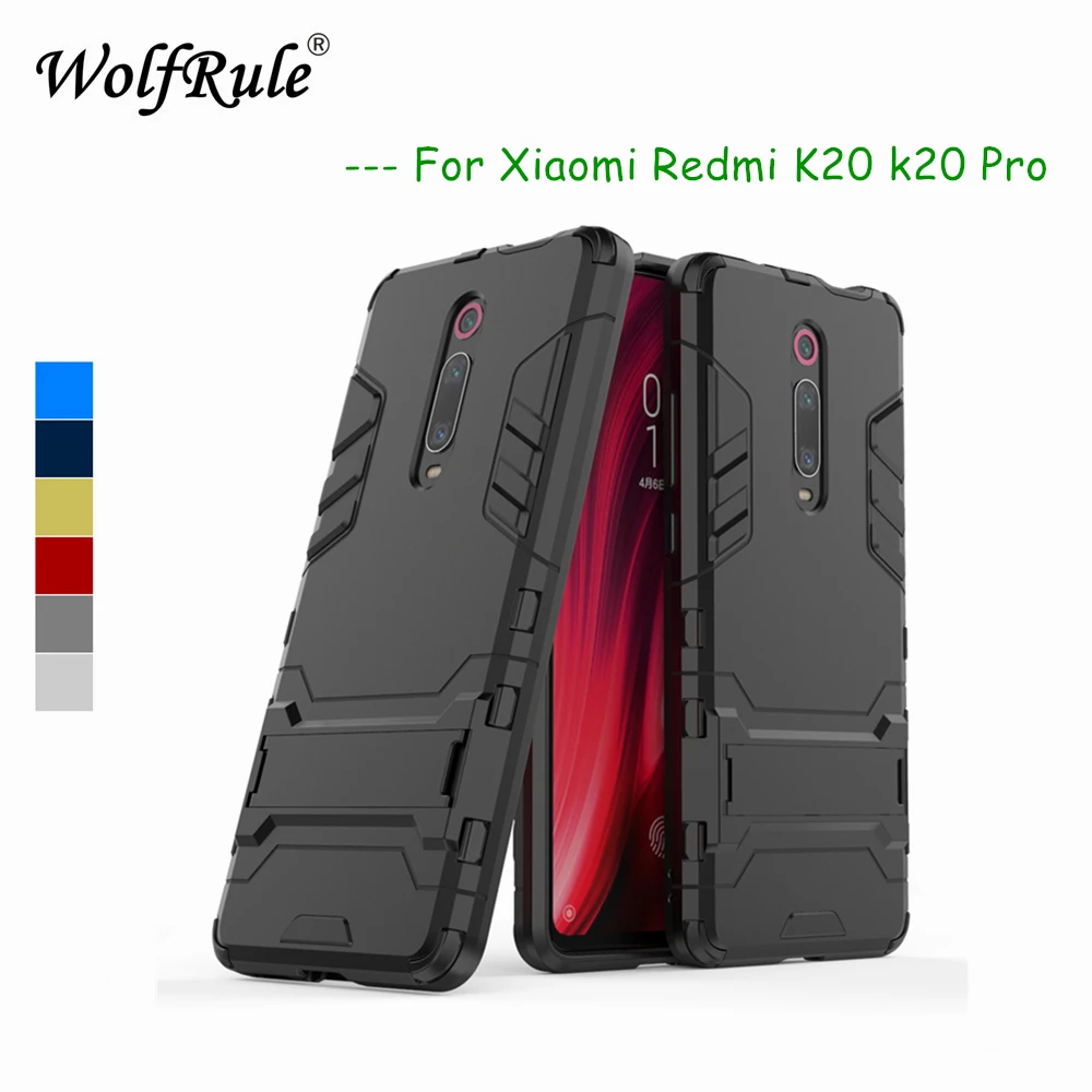 Чехлы Xiaomi Mi 9T Redmi K20 мягкий силиконовый + пластиковый чехол с подставкой для redmi Pro