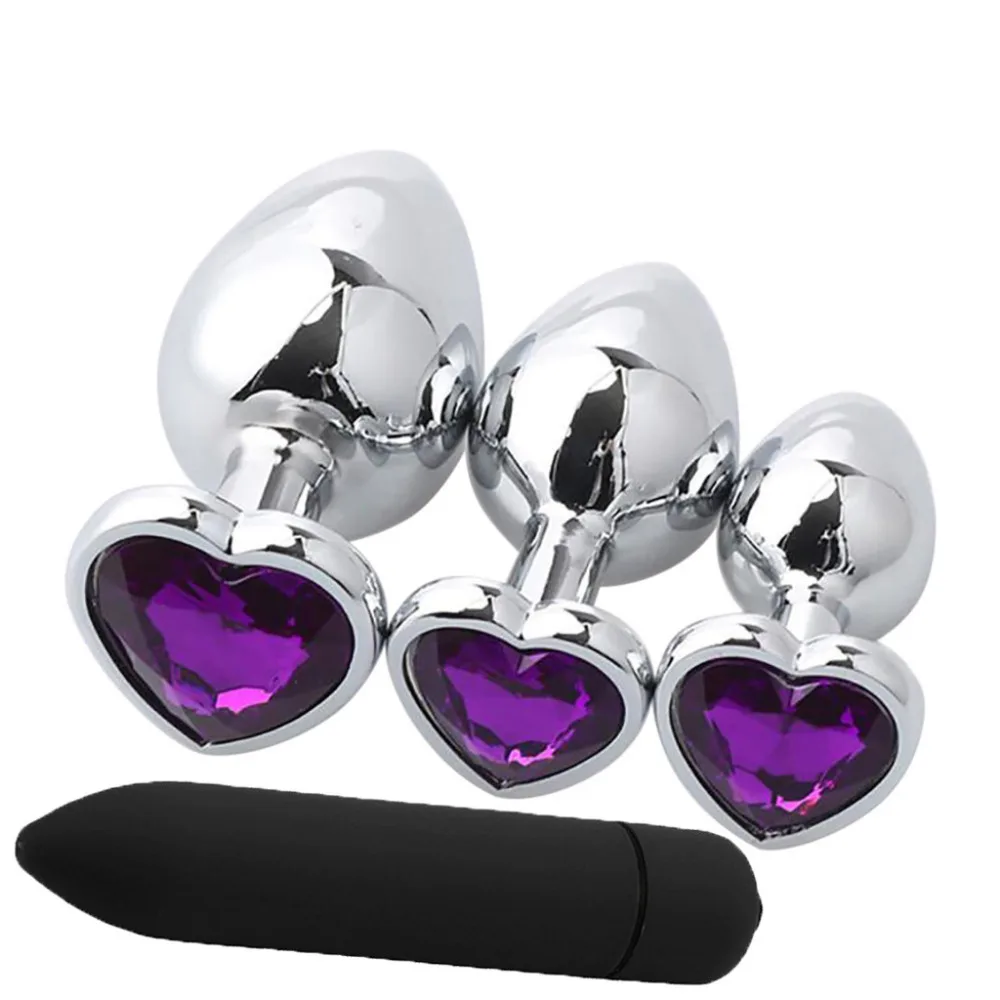 1 компл. Анальная пробка ювелирные изделия из кристаллов фаллоимитатор вибратор