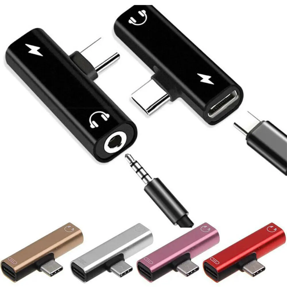 Тип C до 3,5 мм и зарядное устройство 2 в 1 Наушники AUX аудио разъем USB-C кабель адаптер для htc samsung