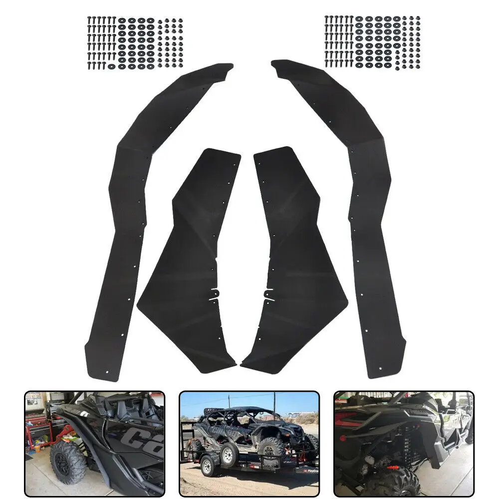 UTV Удлинительное крыло вспышки Брызговики набор для Can-Am Maverick X3 4x4 Turbo DPS Maverick X3 Max Maverick X3 R 4x4 XDS