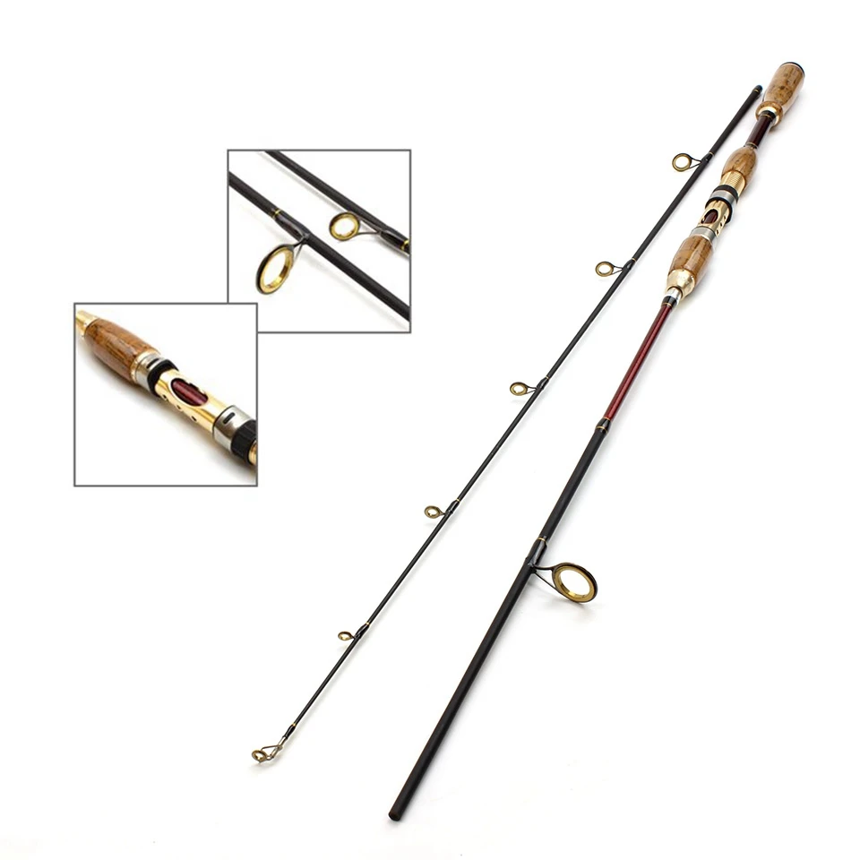 High Quality 2.1M Can stretch pole wooden handle Lure Rods Casting Spinning Fishing Rod Power M 10-25g line wt 8-16LB | Спорт и