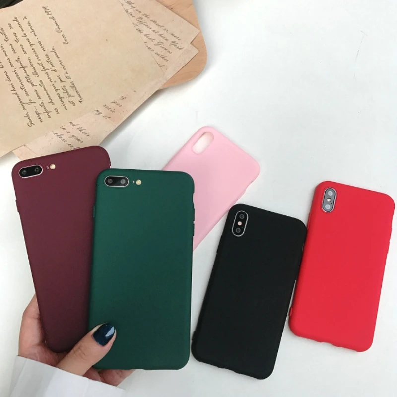 For iphone 8 plus case luxury for women brand soft colorful capas carcasa Iphone 6 s 6s 7 x xs max phone accessories |