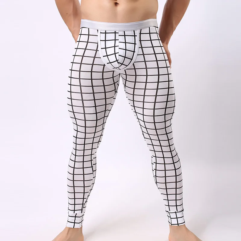 Мужские кальсоны LUWCON теплое тонкое термобелье из модала для осени и зимы|mens long