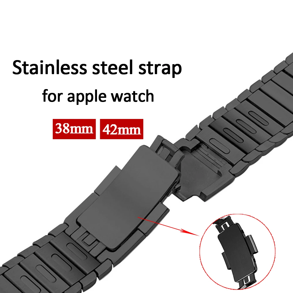 Ремешок-браслет для часов apple watch 5 4 iwatch 42 мм 38 мм 44 мм 40 мм 3 2 pulseirac ремень из нержавеющей стали smatwatch