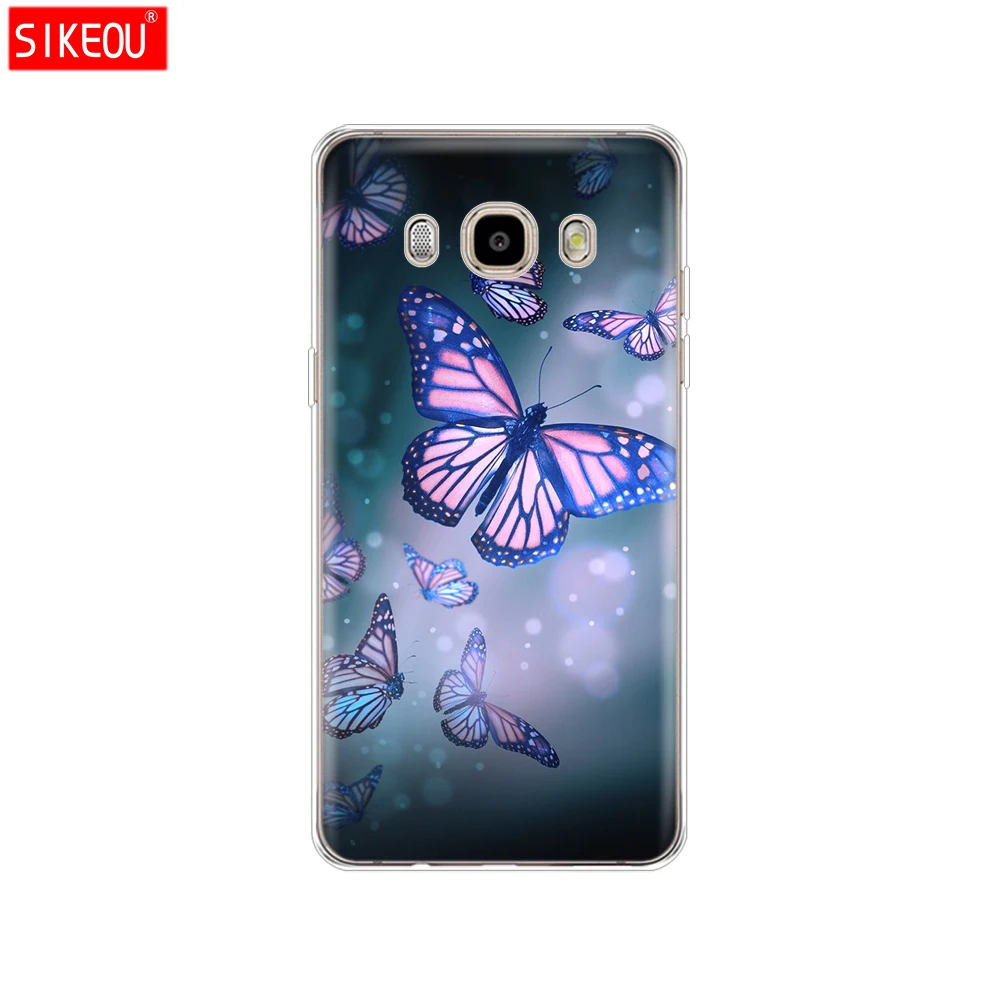 12073 Мягкий ТПУ силиконовый чехол для samsung Galaxy J5 чехол J510 J510F чехол для samsung J5 чехол в виде кошки цветка - Цвет: 12073