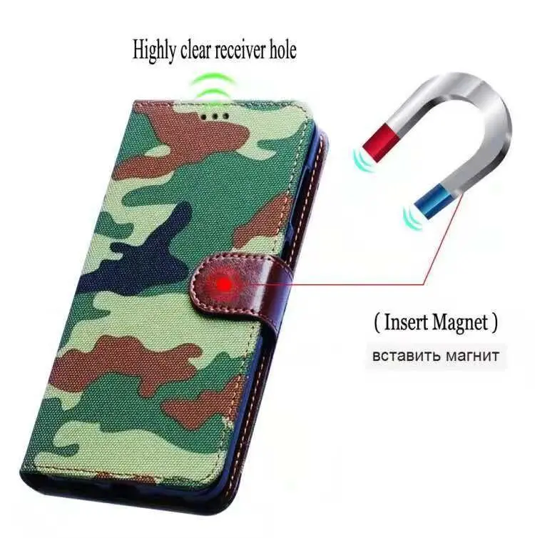 Новый Камуфляжный кожаный чехол-книжка с бумажником для телефона Xiaomi Mi A1 A2 8 9 Lite