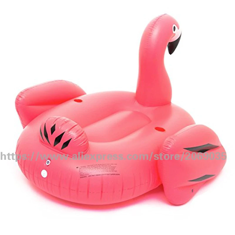 190 см 75 дюймов гигантский Роскошный розовый надувной бассейн фламинго поплавок