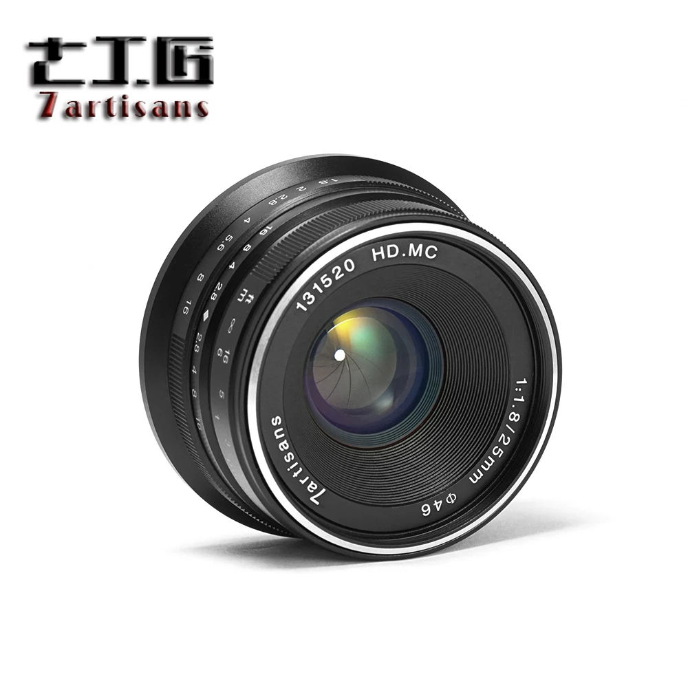 Объектив 7artisans 25 мм F/1 8 Prime для всех серий Fuji/E Mount/для камер Micro 4/3 A7 A7II A7R A7RII G1 G2 G3|prime