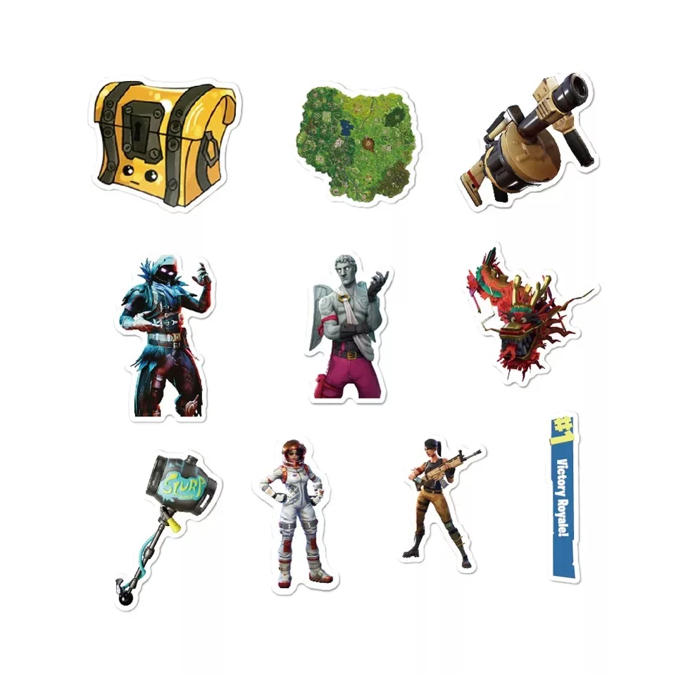 40 штук ortress ночь Классическая игра наклейка в стиле граффити битва сокровище гитара Чемодан для скейтборда холодильник наклейка для велосипеда