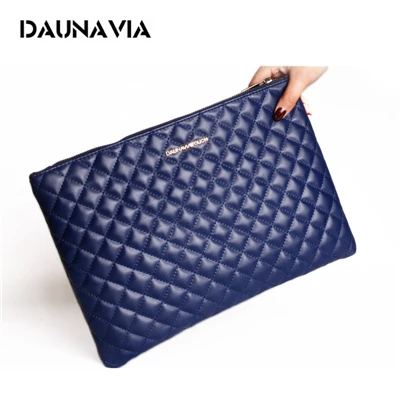 Deep Blue DAUNAVIA, Модный женский клатч, кожаная женская сумка, известные бренды, сумка-конверт, клатч, вечерняя сумка, женские сумки, клатчи, сумочка - Цвет: Deep Blue