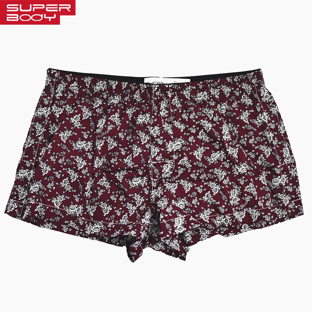 Хлопок Для мужчин трусы Мужское нижнее белье шорты-боксеры Цветы Узор Мужские