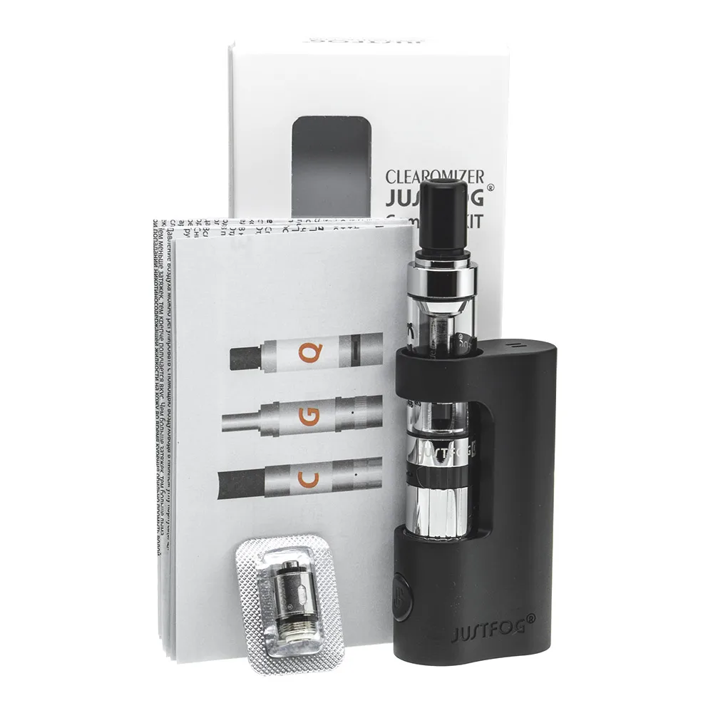 Электронная сигарета оригинал Justfog Q14 компактный комплект с 1 8 мл Vape Танк анти