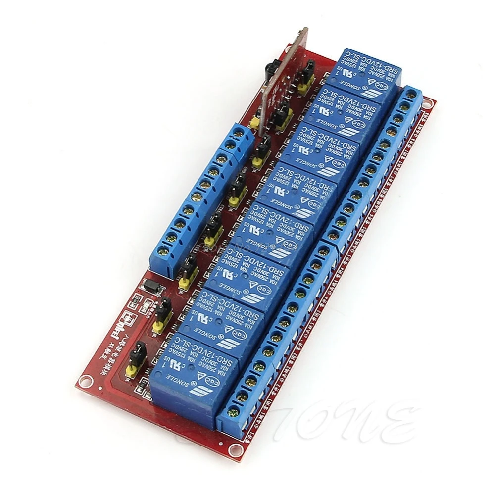 1 PC For Multi-function Infrared Remote Control 8-Channel Relay Module 12V Bidirectional Electronics Stocks Dropship | Электронные