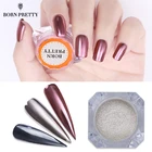 Набор зеркальных пудр для ногтей, 3 коробки, черный, серебристый хромированный пигмент с блестками, Пылезащитный Набор для дизайна ногтей