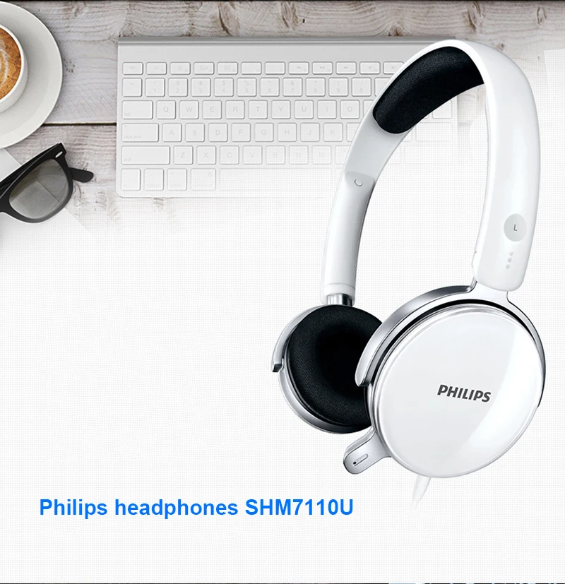 Philips SHM7110U наушники профессионального стерео 2 М Длинные линии с микрофоном для Xiaomi MP3 официальный проверки