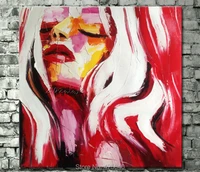 palette knife painting portrait palette knife face oil painting impasto figure on canvas hand painted francoise nielly 01