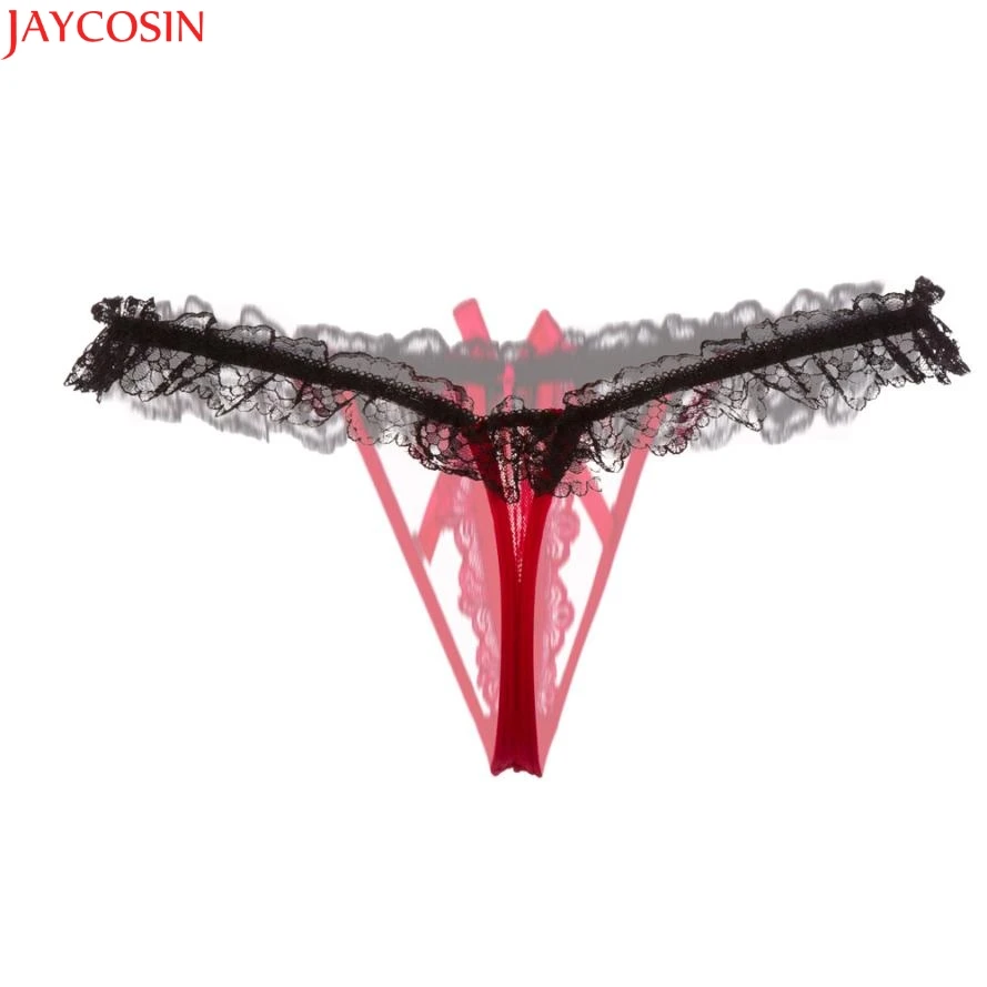 Jaycosin полые жемчужины женские кружевные сексуальные стринги трусики нижнее белье