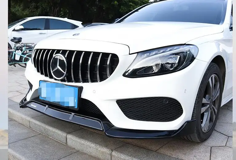 Для Mercedes-Benz W205 переднего бампера Диффузор защитные бамперы для Benz C-Class C200 C180 тела набор бампер перед сзади lipspoiler