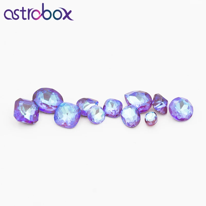 3D украшения для ногтей Astrobox Nail Art драгоценные камни стеклянные разразы искусство